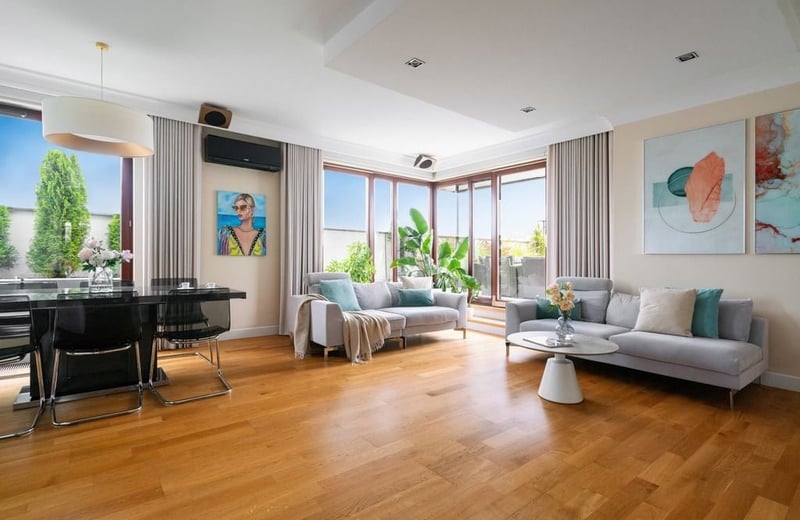 Location d’un appartement élégant, meublé, de 4 pièces, 140 m², Wilanów, Varsovie, Pologne